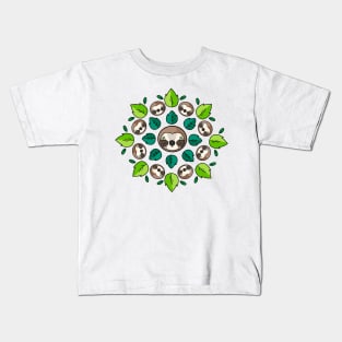 Mandala Sloth Kids T-Shirt